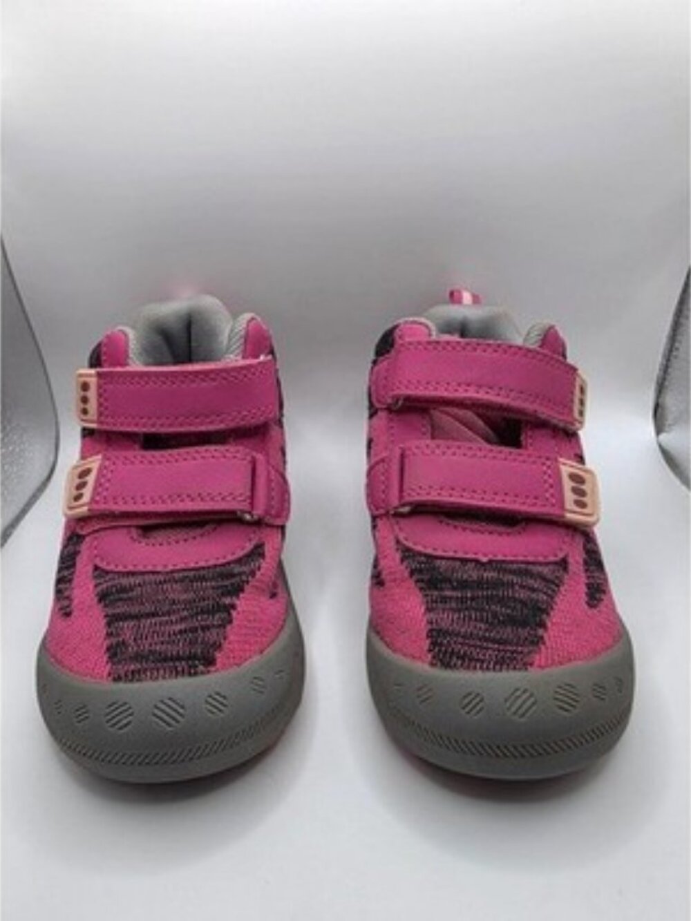 Mishansha Toddler Girls Pink Hiking Shoes Size 8.5 Hook Loop Outdoor Sneakers